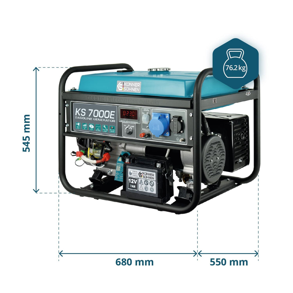 Groupe électrogène à essence "Könner & Söhnen" KS 7000E
