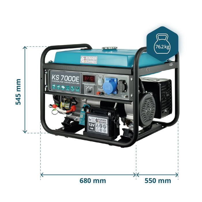 Groupe électrogène à essence "Könner & Söhnen" KS 7000E