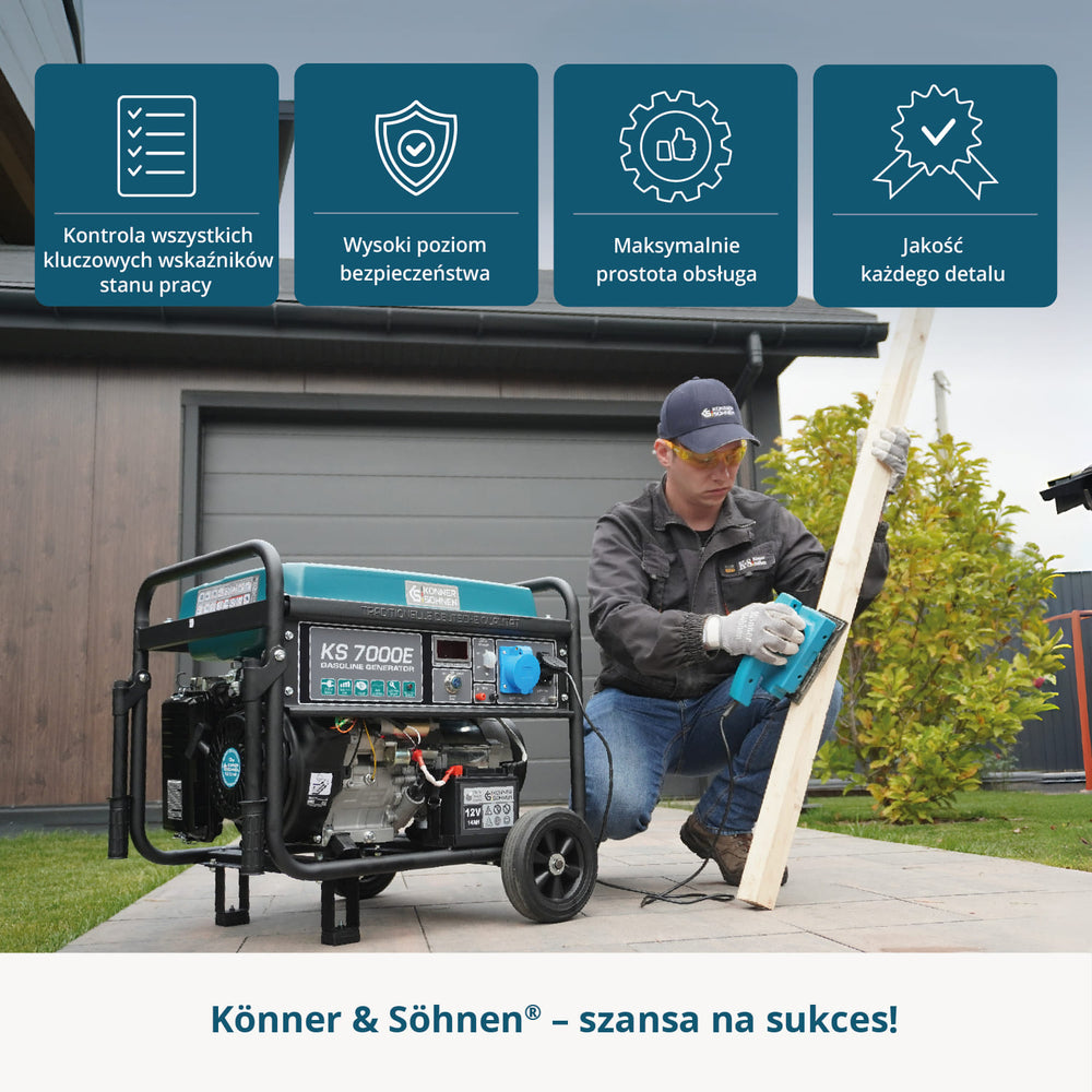 Generator benzynowy „Könner & Söhnen” KS 7000E