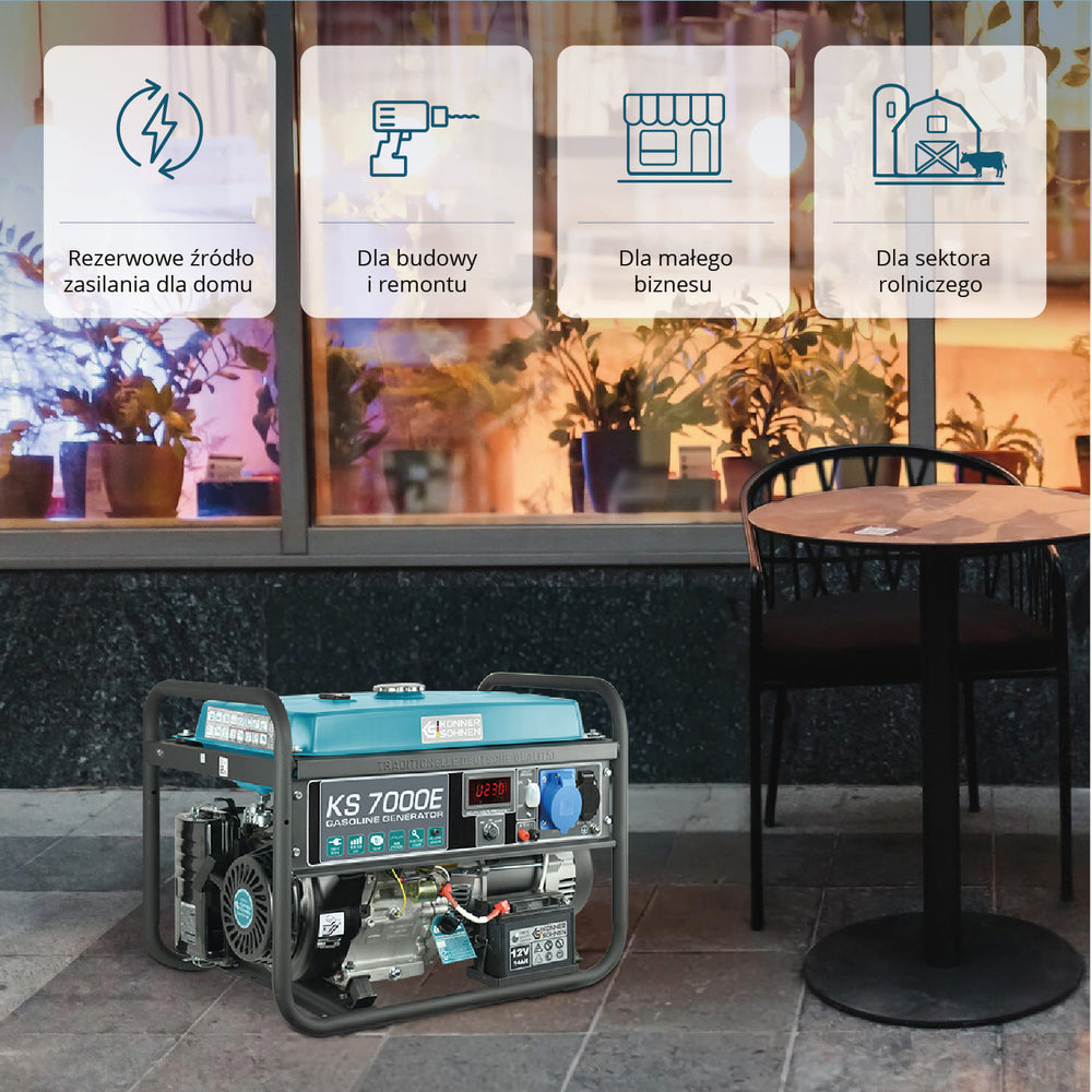 Generator benzynowy „Könner & Söhnen” KS 7000E