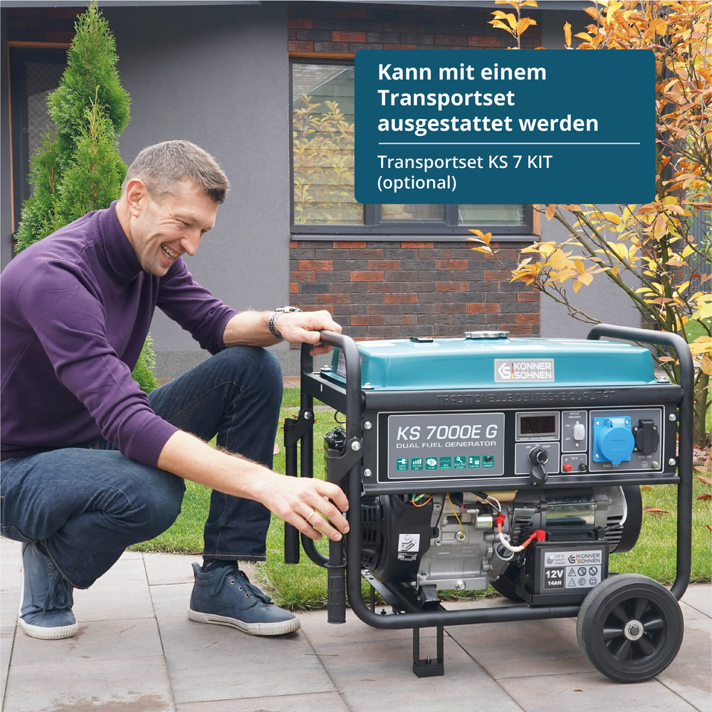 LPG/benzin generator "Könner & Söhnen" KS 7000E G