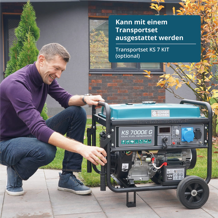 LPG/benzin generator "Könner & Söhnen" KS 7000E G