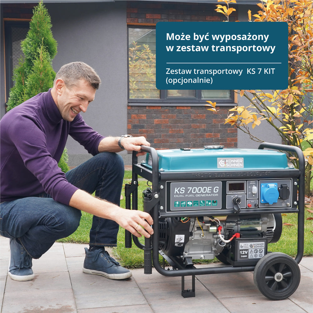 Generator LPG/Benzyna „Könner & Söhnen” KS 7000E G