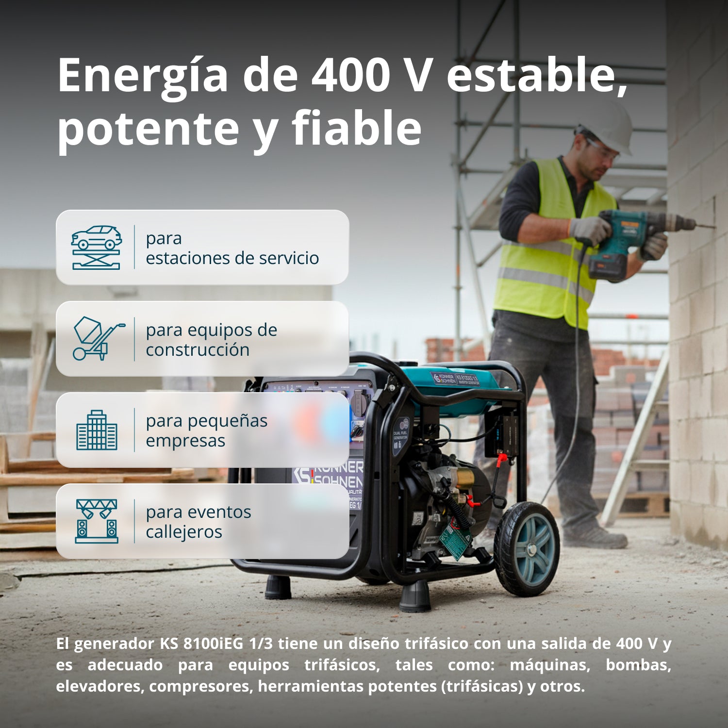 Generador Inverter KS 8100iEG 1/3