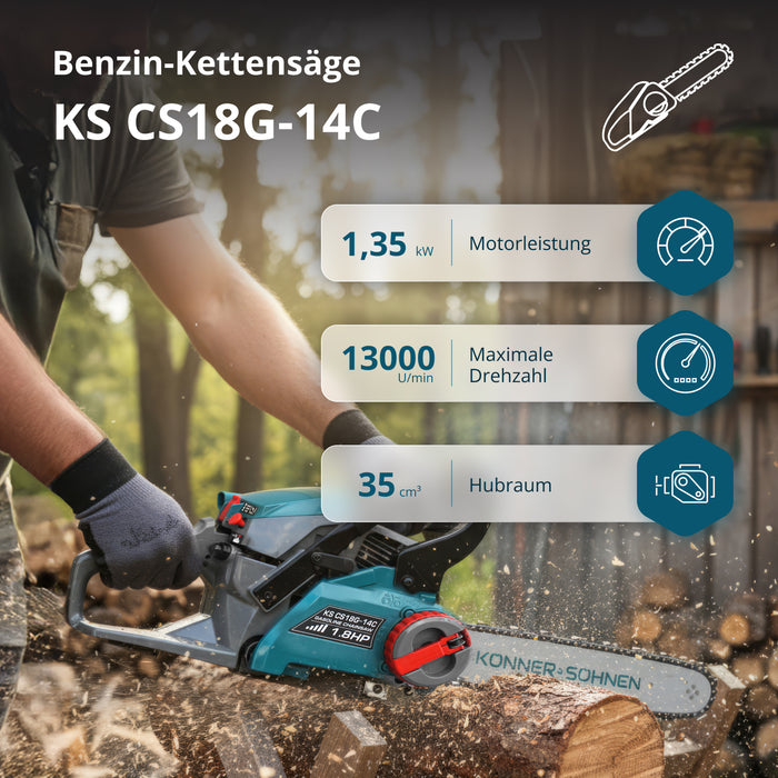 Benzinska motorna testera KS CS18G-14C