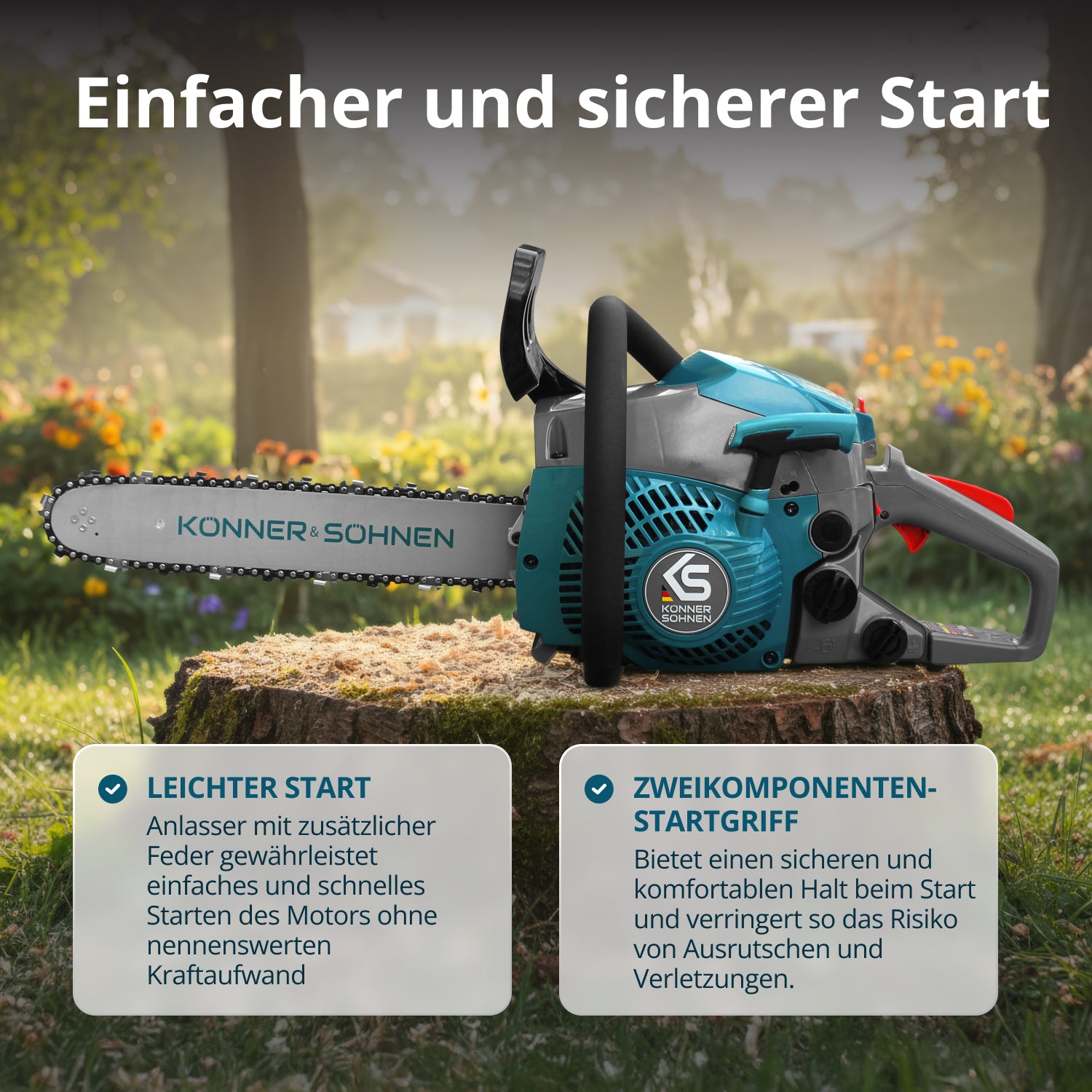 Βενζινοκίνητο αλυσοπρίονο KS CS18G-14C