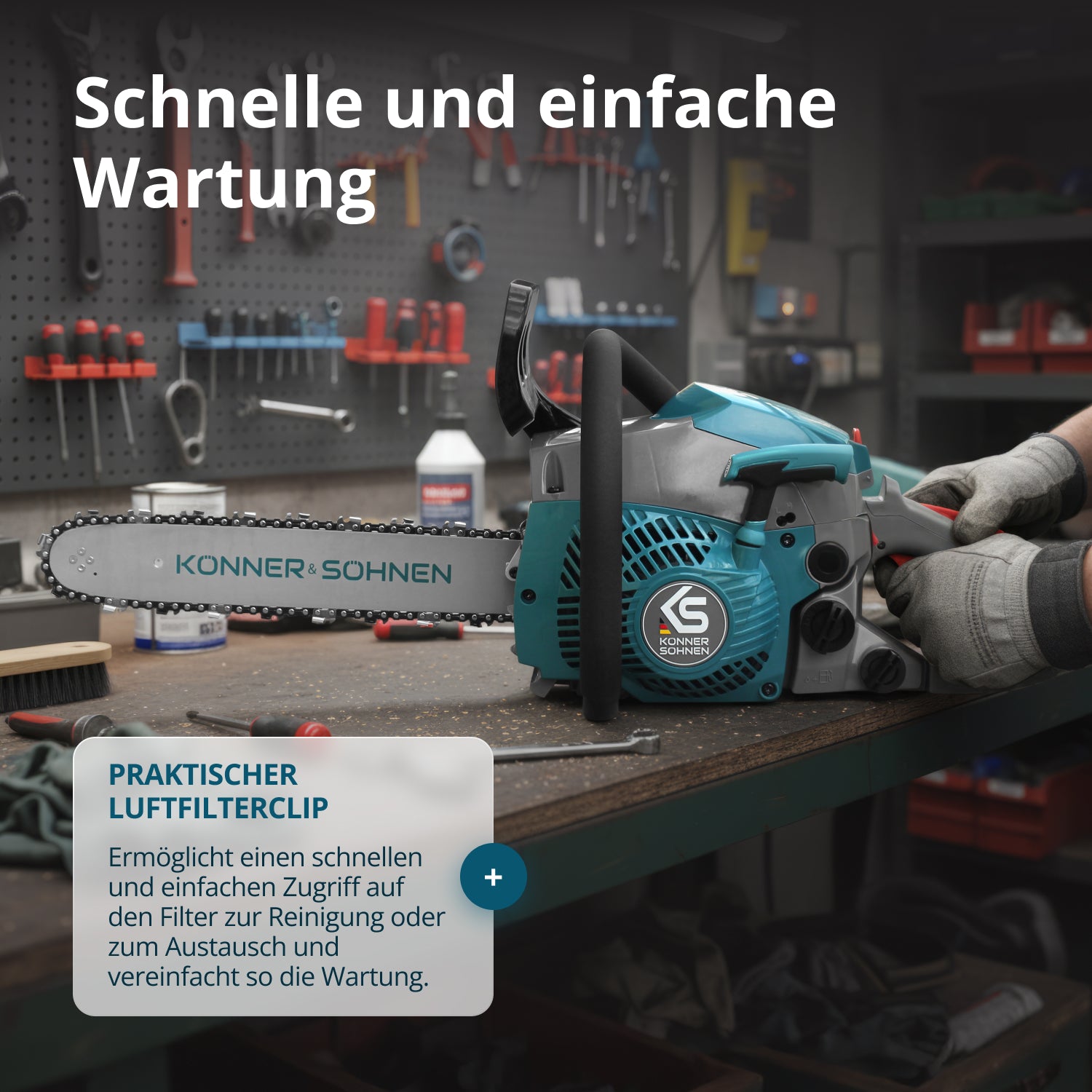 Βενζινοκίνητο αλυσοπρίονο KS CS18G-14C