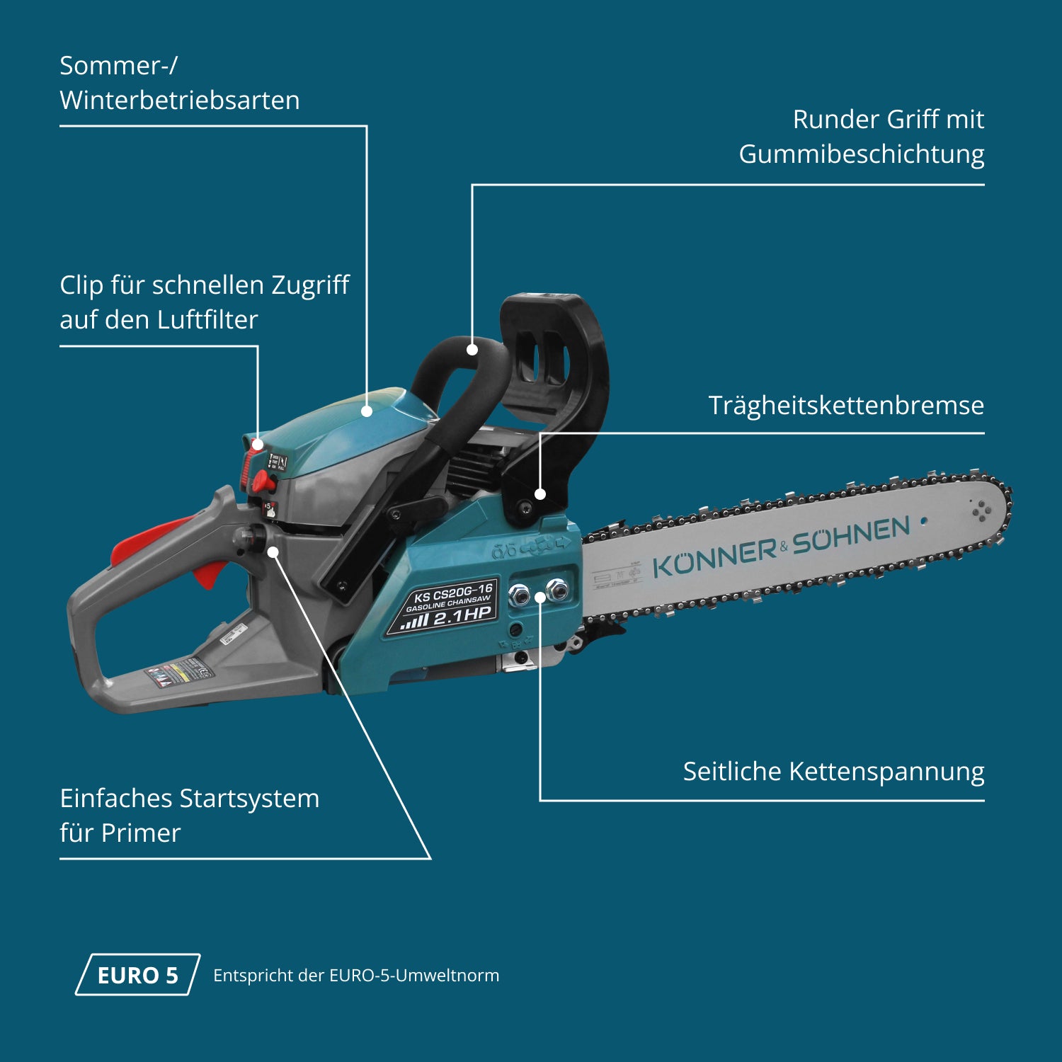 Benzinska motorna testera KS CS20G-16