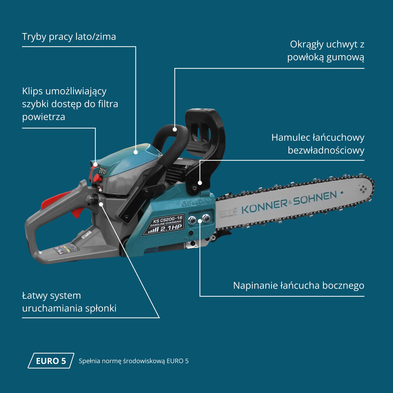 Benzin-Kettensäge KS CS20G-16