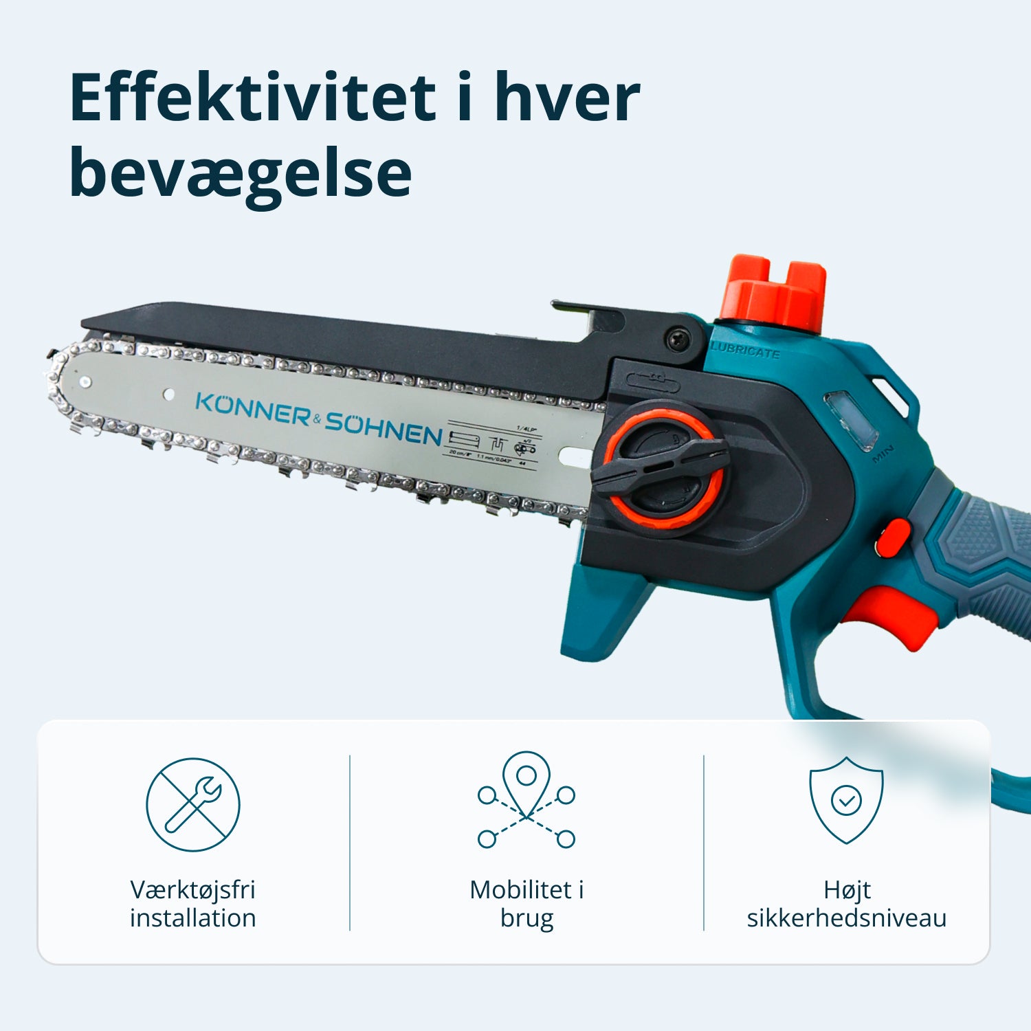 Ledningsfri Mini Kædesav KS MCS20V-8