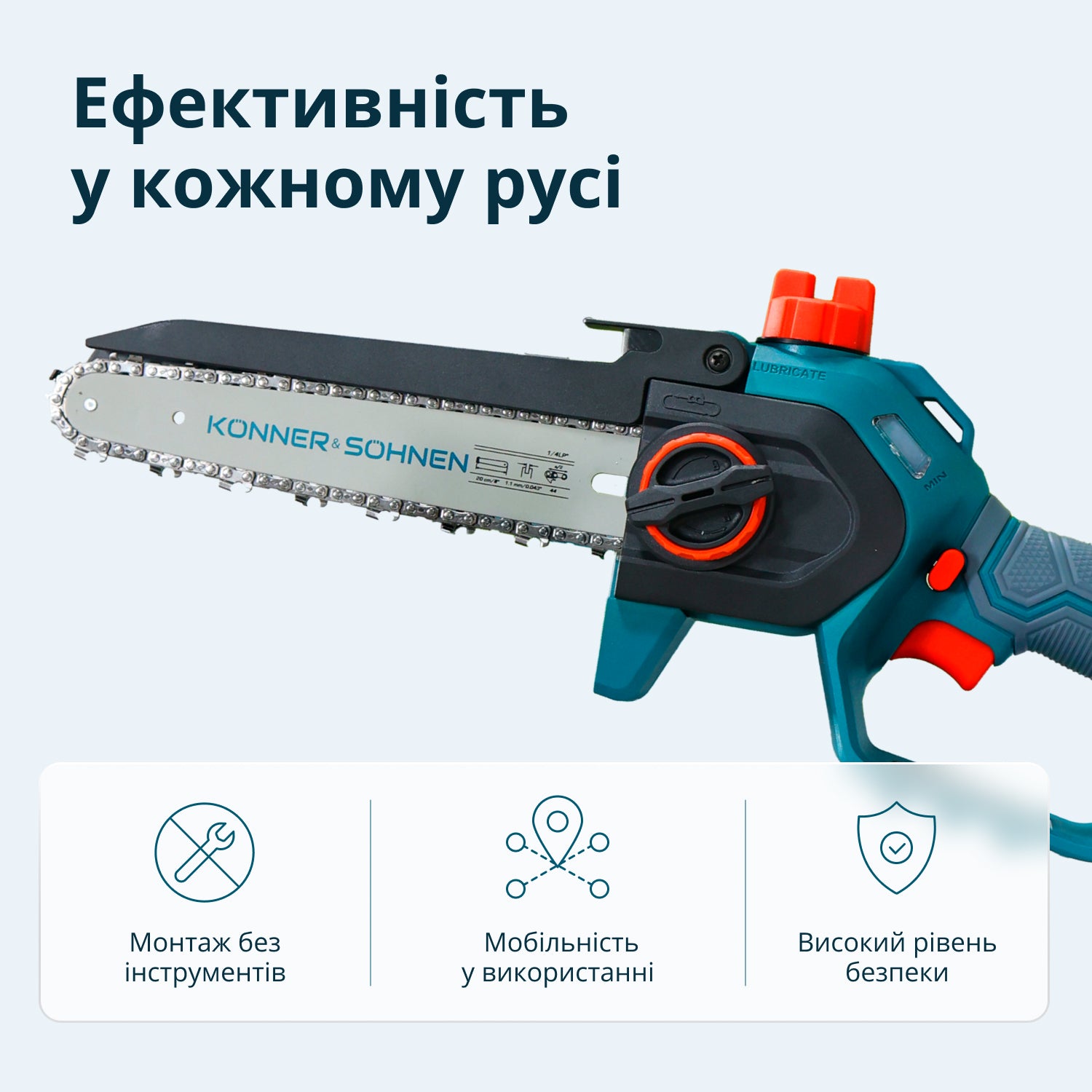 Cordless Mini Chainsaw KS MCS20V-8