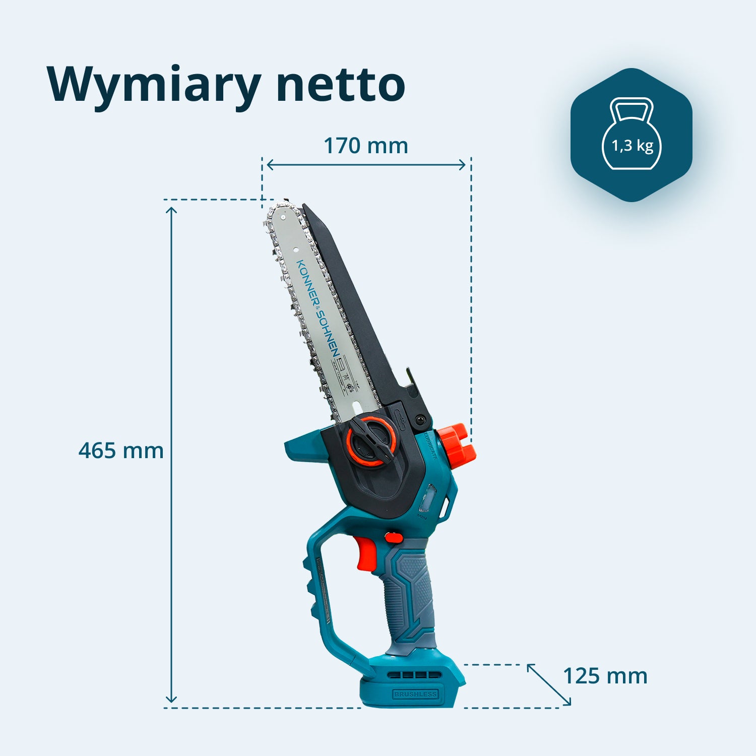 Cordless Mini Chainsaw KS MCS20V-8