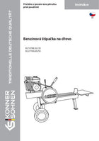 Benzínový štípač dřeva KS 15TKG 52/35, KS 27THG 65/55
