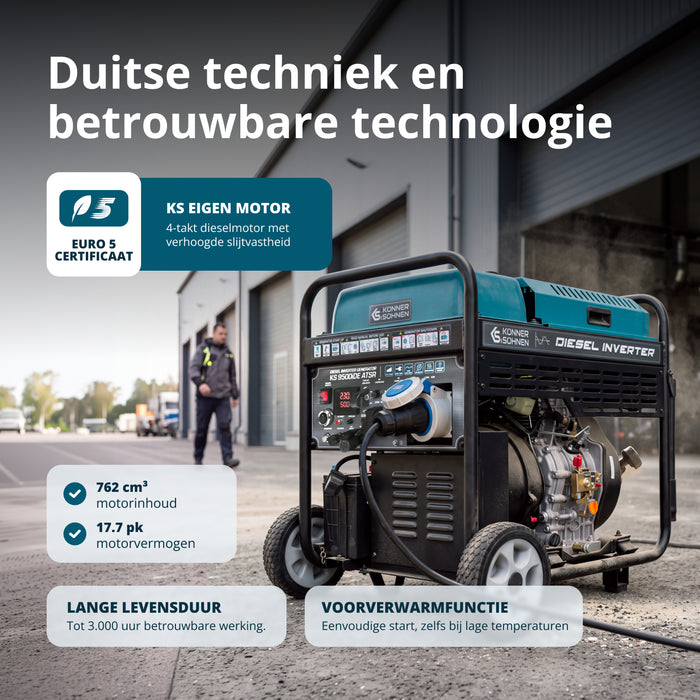 Diesel-invertergenerator KS 9500iDE ATSR