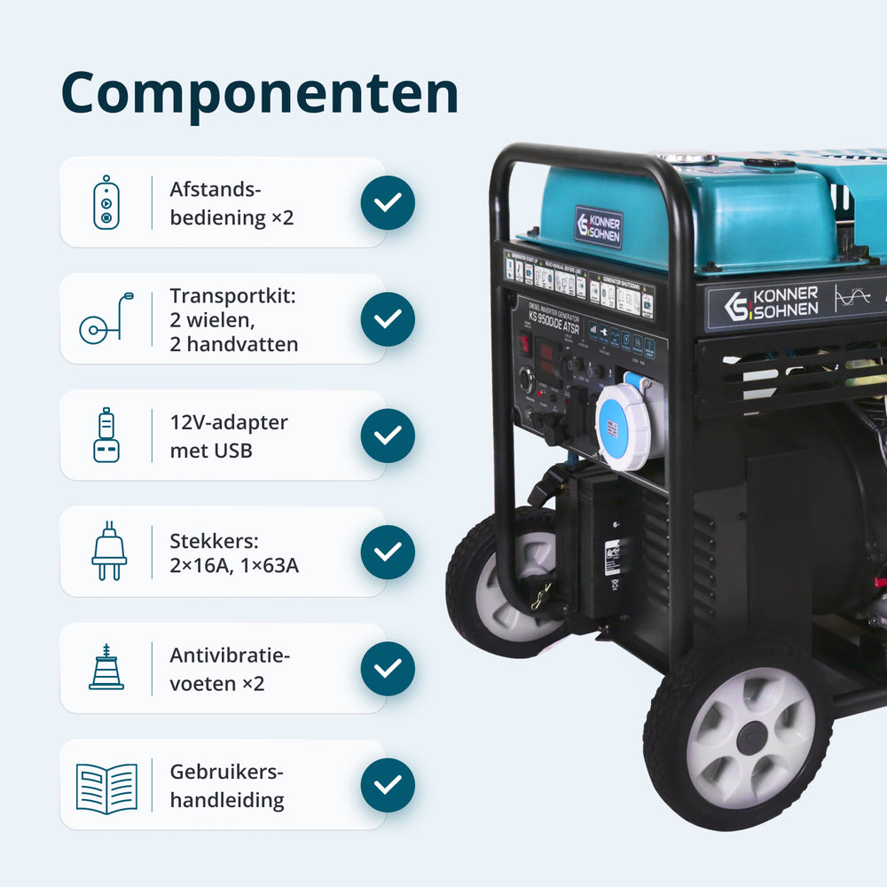 Diesel-invertergenerator KS 9500iDE ATSR