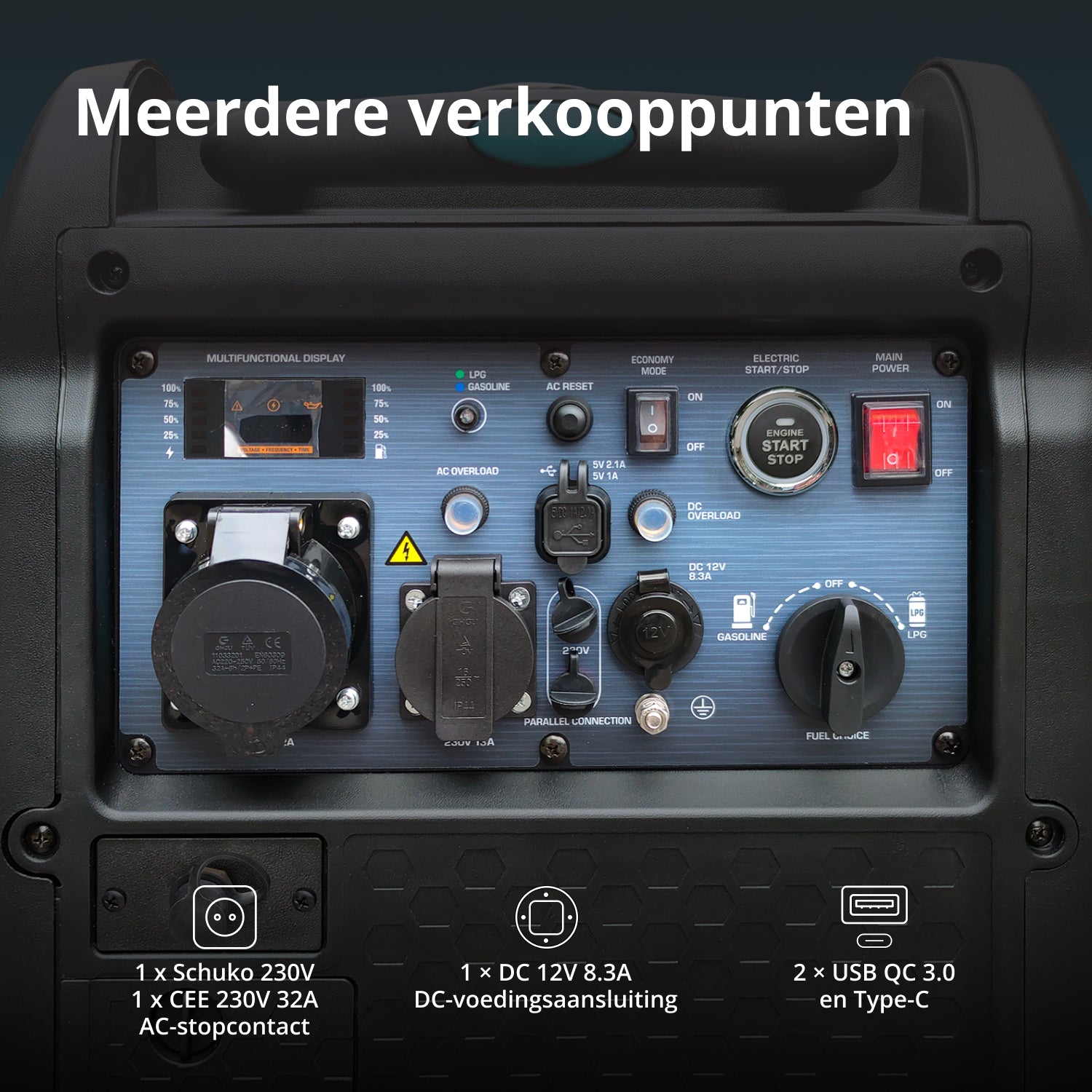 LPG/benzine invertergenerator KS 5500iEG S