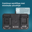 Dubbele oplader voor 20V oplaadbare batterijen KS C35A-2 thumbnail