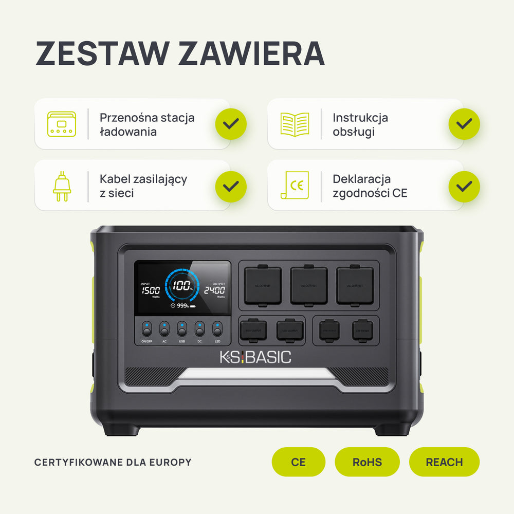 Przenośna stacja zasilania KSB 2400PS
