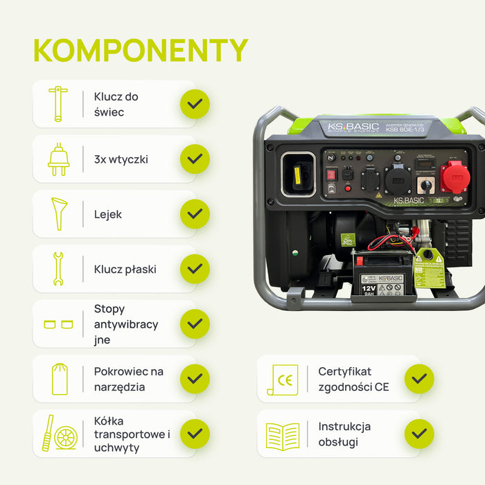 Inwerterowy Generator KSB 80iE-1/3