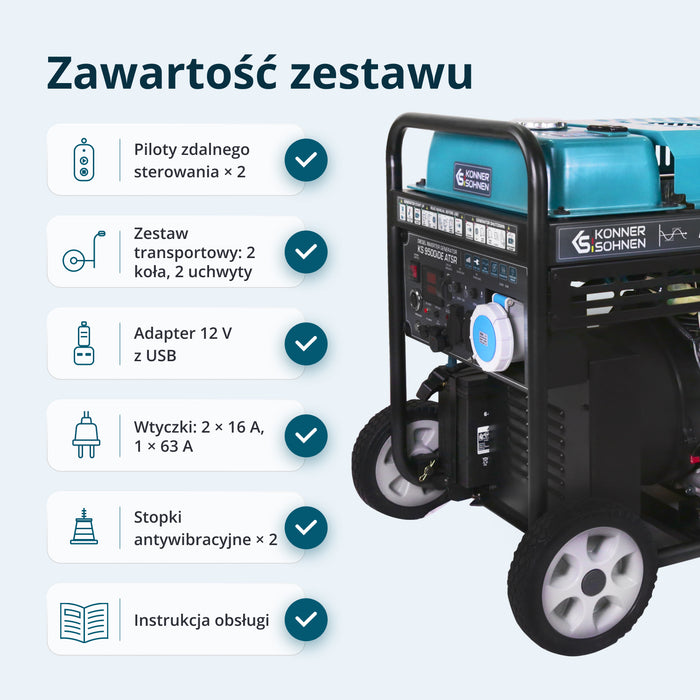 Agregat prądotwórczy inwerterowy Diesel KS 9500iDЕ ATSR