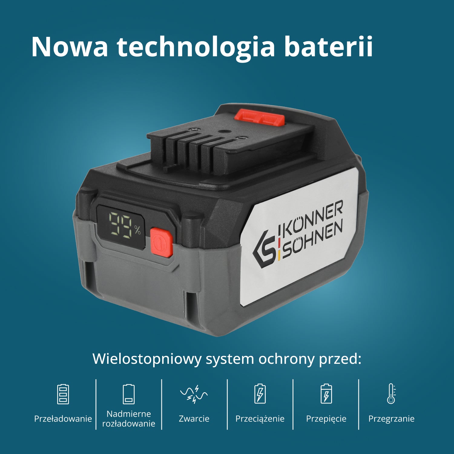 Akumulator litowy 20V KS 20V4-1