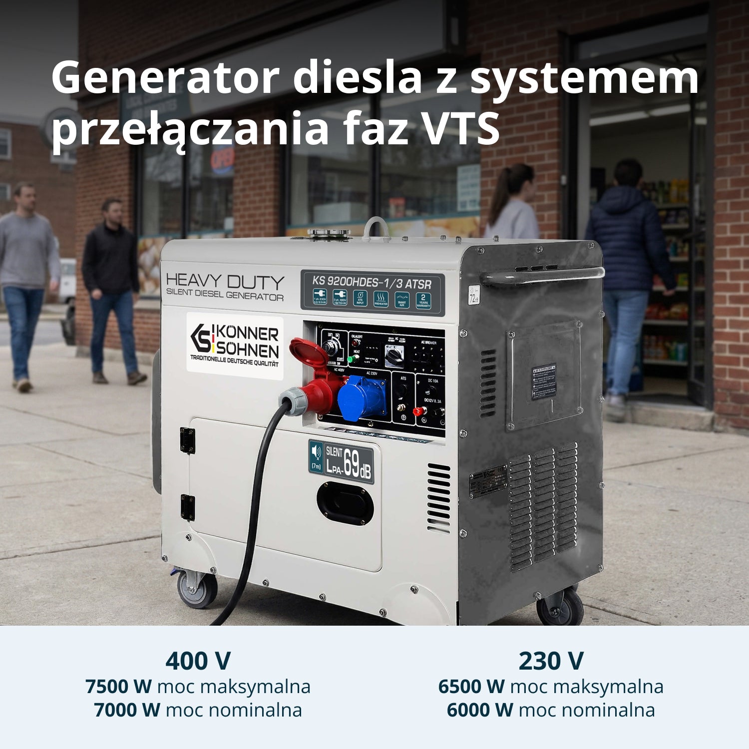 Generator diesla „Könner & Söhnen” KS 9200HDES-1/3 ATSR (EURO V)