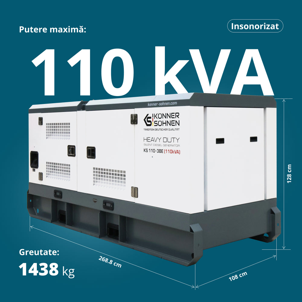 Centrală electrică diesel trifazată KS 110-3BE 
