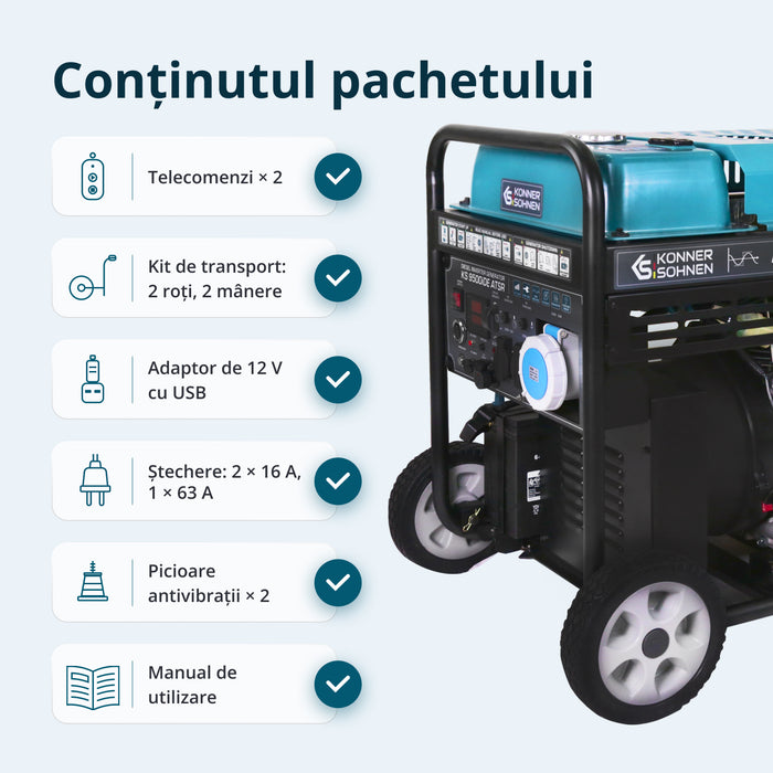 Generatoare cu inverter diesel KS 9500iDЕ ATSR