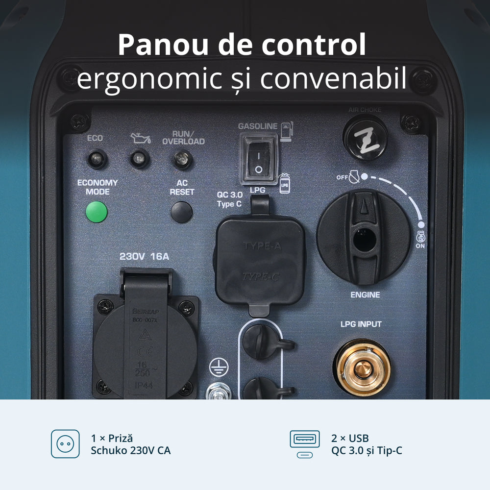 Generator Invertor (gaz/benzină) KS 1900iG S (Recondiționat – Stare Excelentă)