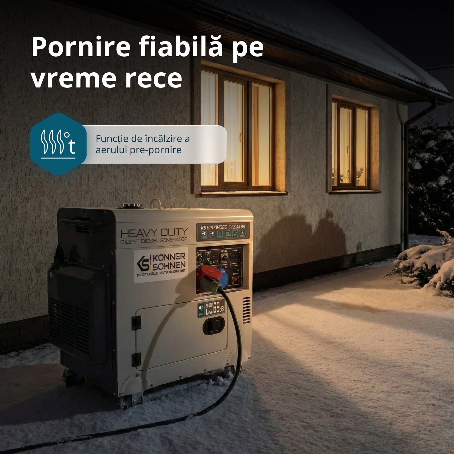 Generator diesel „Könner & Söhnen” KS 9200HDES-1/3 ATSR (EURO V)