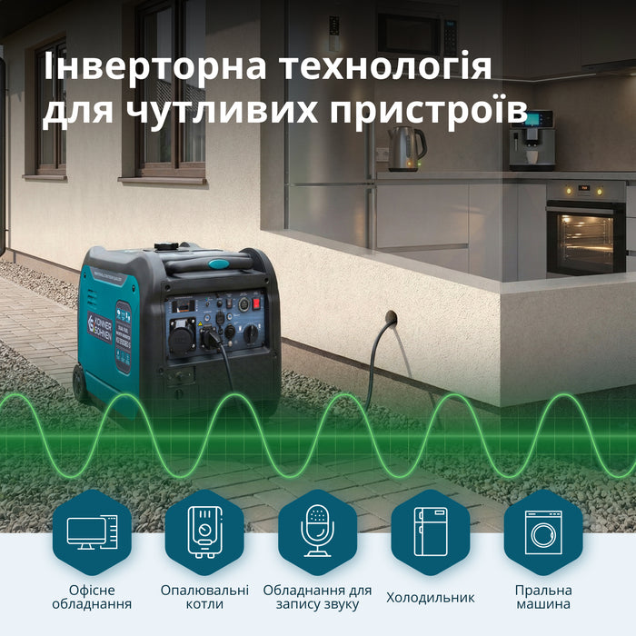 Інверторний генератор LPG/бензин KS 5500iEG S