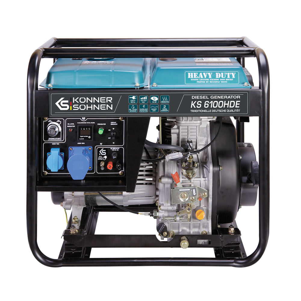 Dieselgenerator "Könner & Söhnen" KS 6100HDE (EURO V) (Refurbished – Licht gebruikt)