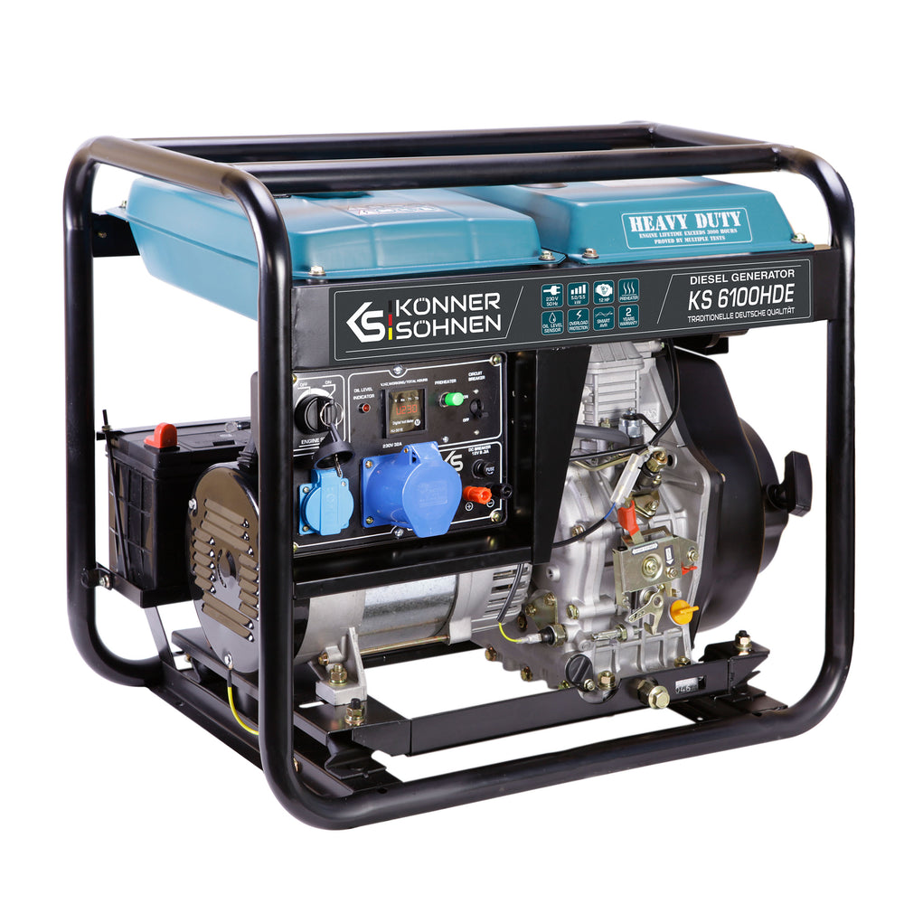 Dieselgenerator "Könner & Söhnen" KS 6100HDE (EURO V) (Refurbished – Licht gebruikt)