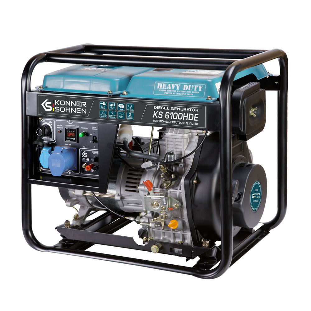 Dieselgenerator "Könner & Söhnen" KS 6100HDE (EURO V) (Refurbished – Licht gebruikt)