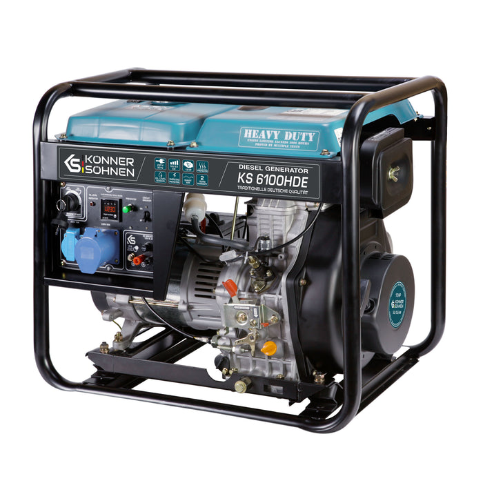 Dieselgenerator "Könner & Söhnen" KS 6100HDE (EURO V) (Refurbished – Licht gebruikt)