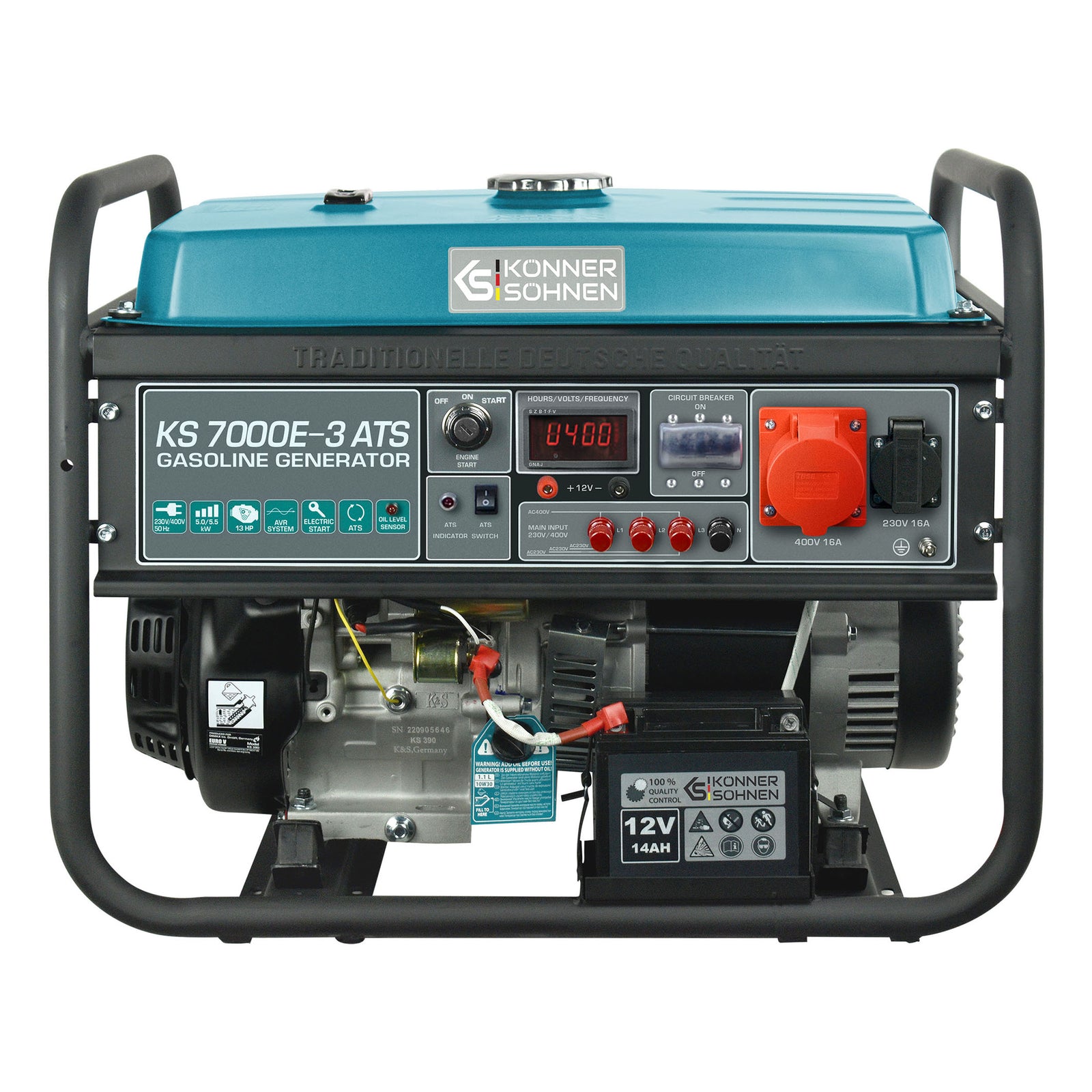 Benzingenerátor „Könner & Söhnen” KS 7000E-3 ATS