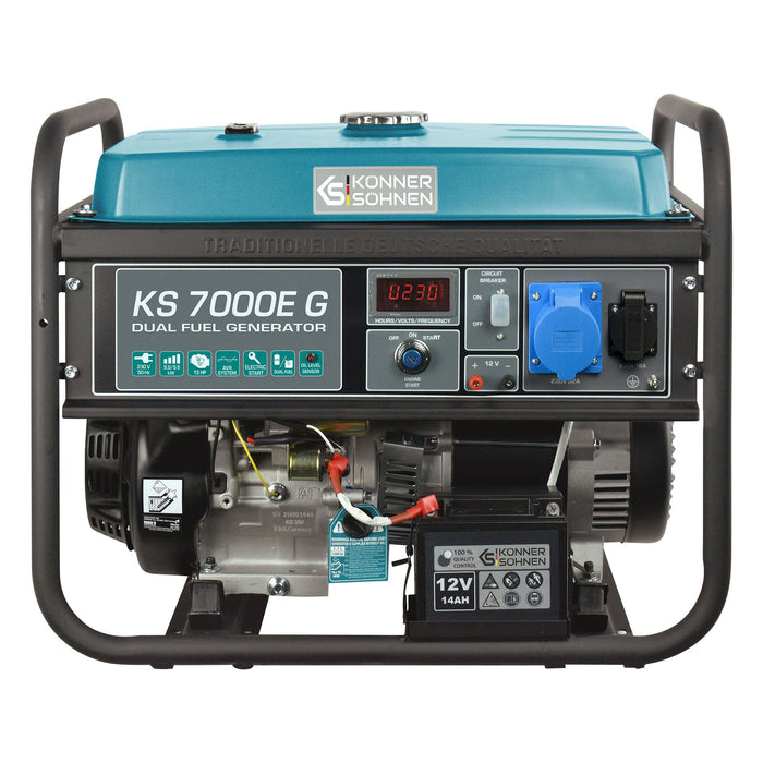 LPG/benzin generator "Könner & Söhnen" KS 7000E G