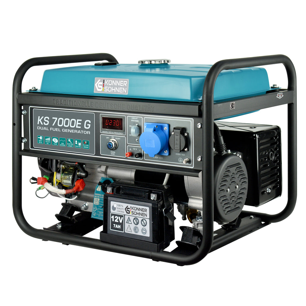 LPG/benzin generator "Könner & Söhnen" KS 7000E G