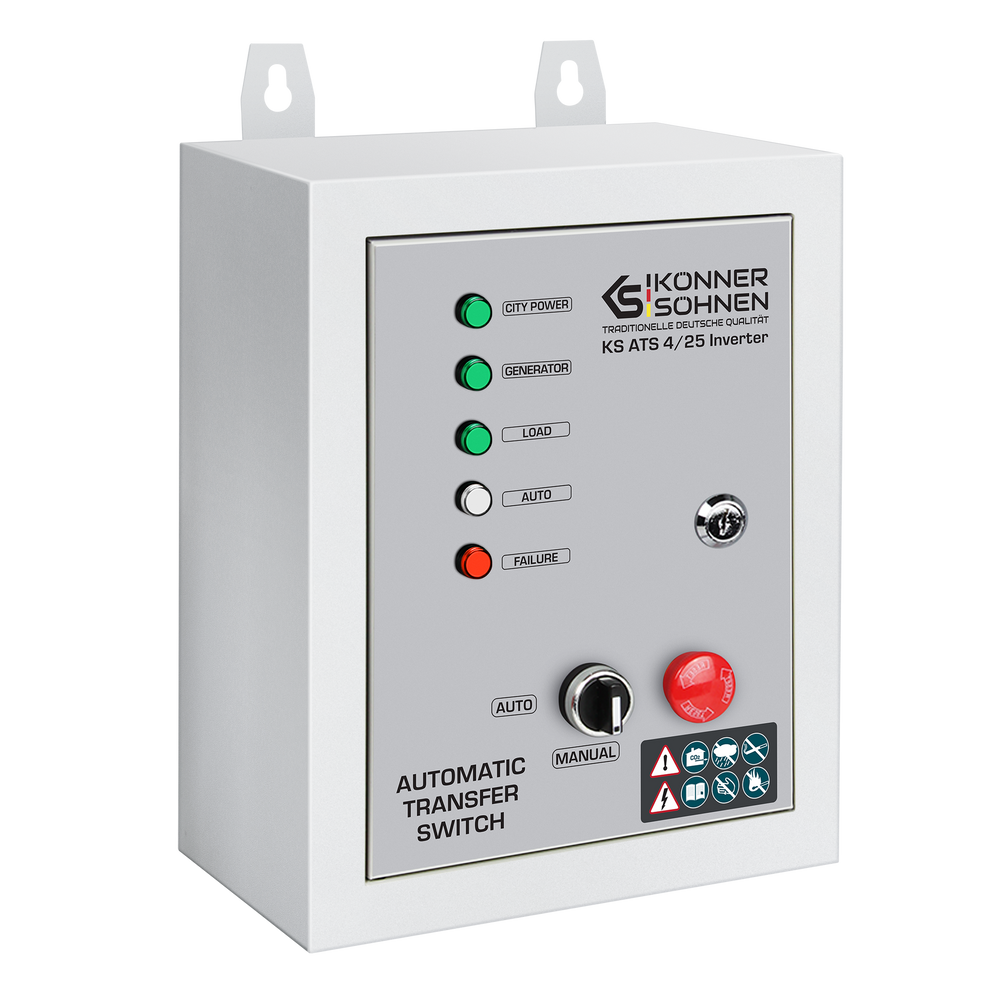 Interruttore di Trasferimento Automatico KS ATS 4/25 Inverter
