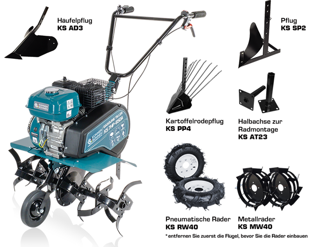 Motoenxada a gasolina KS 7HP-850A