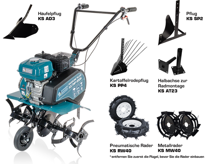 Motoenxada a gasolina KS 7HP-850A